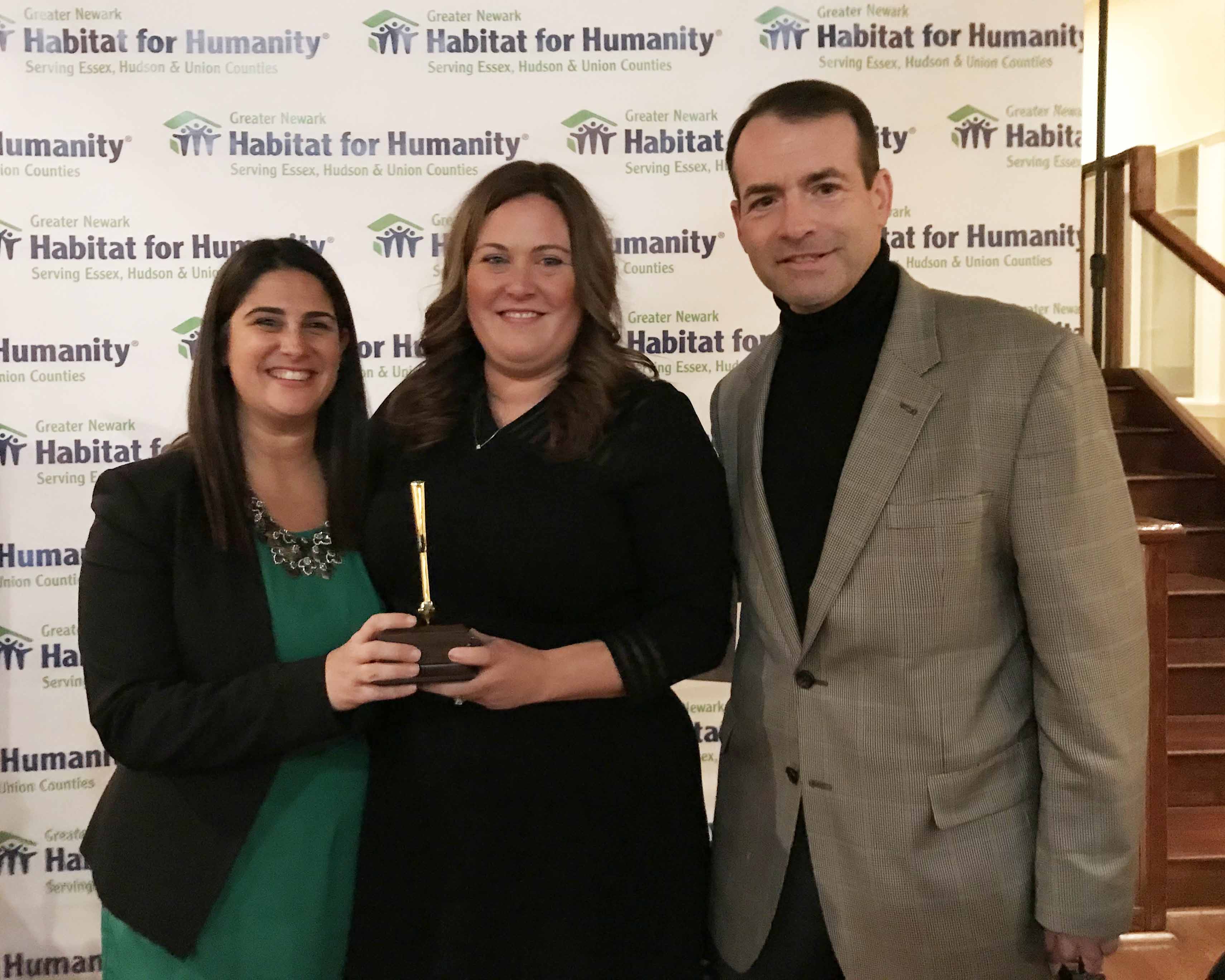 Saiber receives 2019 Golden Hammer Award.