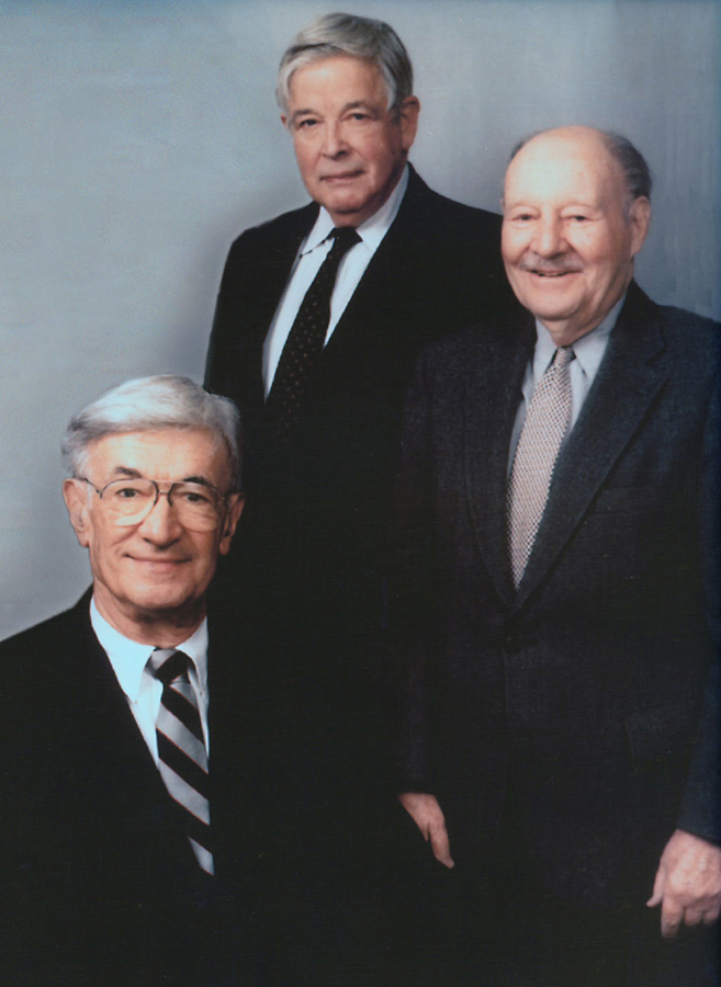 From Left to Right:
Norman E. Schlesinger, David M. Satz, Samuel S. Saiber